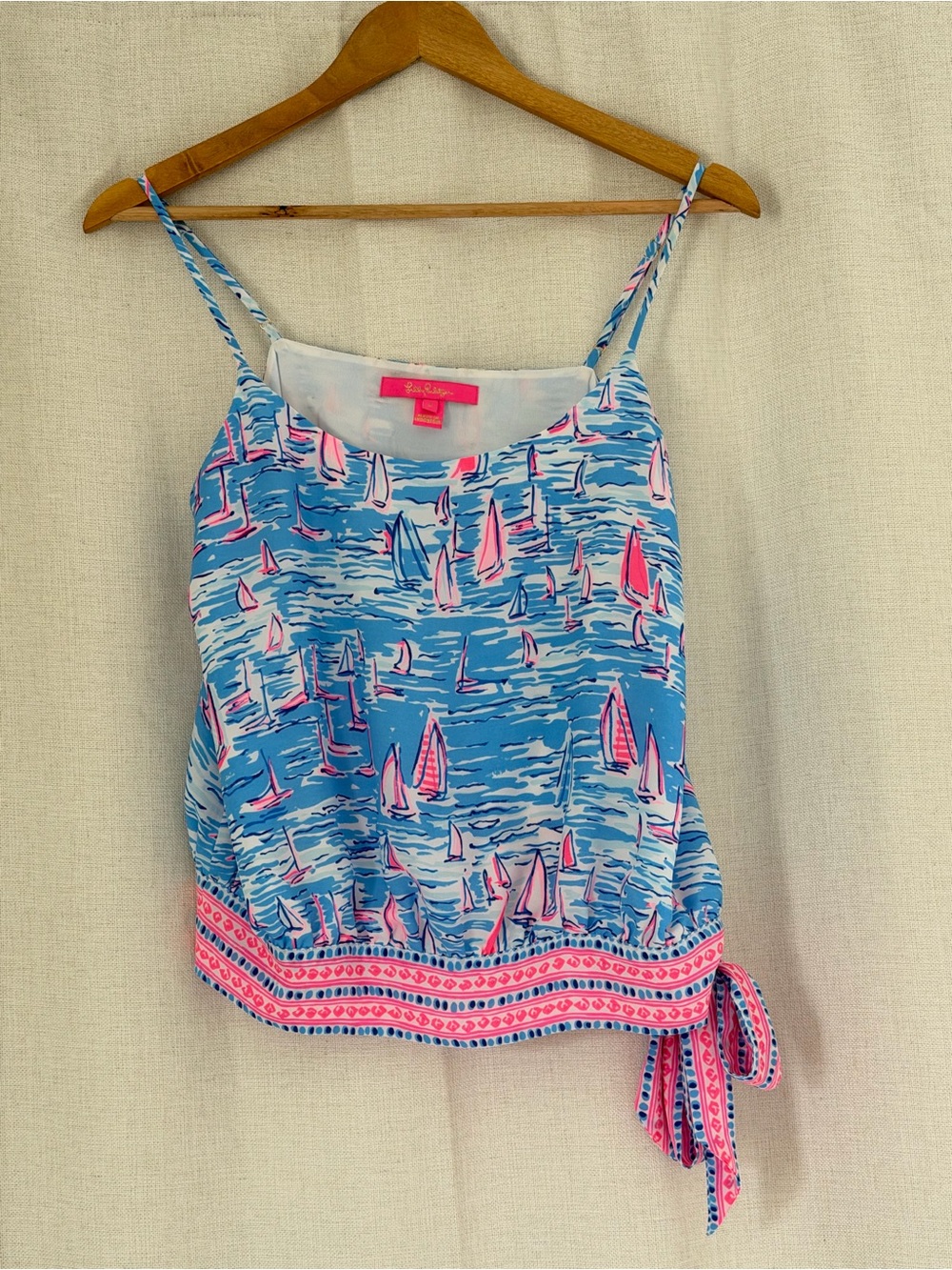 Lilly Pulitzer Ainsley Tank Top in Zanzibar Blue Boatylicious